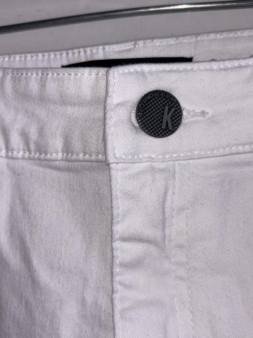 Kut From the Kloth Jane High Rise Jean Shorts Size 6 White - Picture 3 of 12